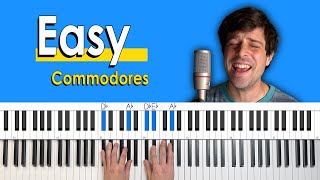 How To Play quotEasyquot by Commodores Piano TutorialChords for Singing [upl. by Inama]