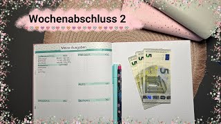 Wochenabschluss 2 Januar ✨ Sparen mit der Umschlagmethode ✨ Budgetplanung [upl. by Adnerol]