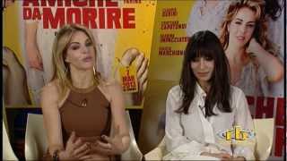 Claudia Gerini Sabrina Impacciatore Cristiana Capotondi intervista Amiche da morire RB Casting [upl. by Azeria]