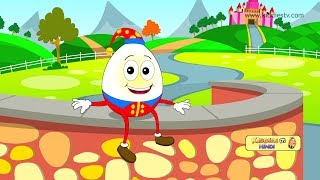 Humpty Dumpty Hindi Rhyme  Kindergarten  Preschool  Best Hindi rhymes  Kiddiestv Hindi [upl. by Sexela857]