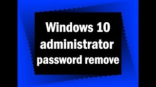 How to remove administrator password in windows 10  Bangla tutorial [upl. by Ava]