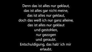 Die Prinzen  Alles nur geklaut  lyrics [upl. by Dayir]