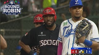 Resumen Leones del Escogido VS Tigres del Licey Round Robin 07012024 [upl. by Lenee86]