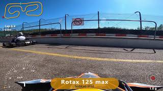 Karting 125 Rotax Max  AnnevilleAmbourville  Telemetry [upl. by Alacim]