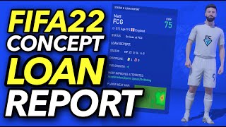 FIFA 22 LOAN REPORT CONCEPT [upl. by Editha]