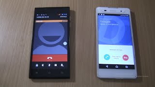 Incoming call amp Outgoing call at the Same time Sony Xperia E5Doogee Turbo DG2014 [upl. by Neelrac161]