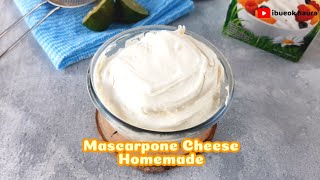 MASCARPONE CHEESE HOMEMADE  2 BAHAN AJA [upl. by Atikal]