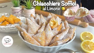 CHIACCHIERE SOFFICI AL LIMONE 🍋 ricetta facile e veloce per Carnevale 🍋 dì Tutti a tavola [upl. by Shwalb803]