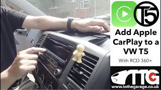 Upgrade a VW T51 Head unit to CarPlay and Android Its Easy RCD 360 is Best VW T5 Head unit [upl. by Elka]