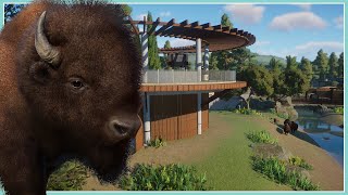 American Bison Habitat  River Rock Zoo  Planet Zoo Speed Build [upl. by Irv]