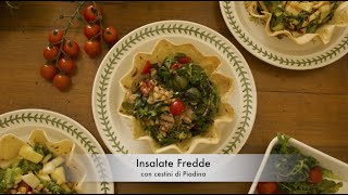 INSALATE FREDDE CON CESTINI DI PIADINA  La Cucina di Soleil [upl. by Redvers57]