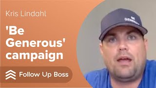 Kris Lindahl on the Be Generous Campaign [upl. by Agace]