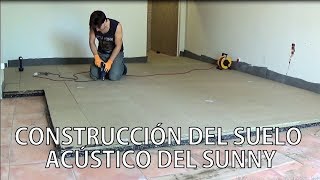 Construcción del suelo acústico del aula principal de Sunny Go Music [upl. by Ruelu]