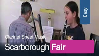 Scarborough Fair  Free Easy Clarinet Sheet Music  MakingMusicFunnet [upl. by Laraine]