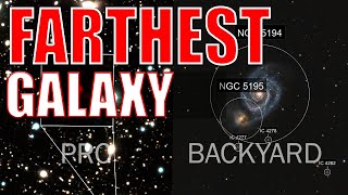 FARTHEST Galaxy EVER discovered HD1 Professional vs Backyard telescope shorts [upl. by Hum]