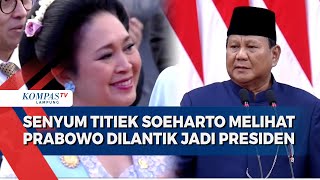 Senyum Titiek Soeharto saat Anggota Parlemen Teriak Prabowo di Pelantikan Presiden RI [upl. by Yokoyama]