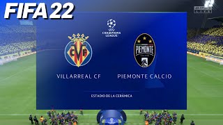 FIFA 22  Villarreal CF vs Piemonte Calcio Juventus  PS5 [upl. by Dnalra864]