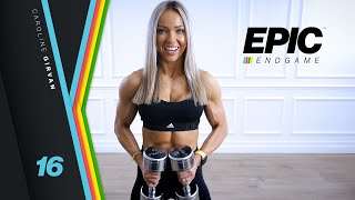 STRUCTURED Shoulder Workout with Dumbbells  EPIC Endgame Day 16 [upl. by Ellissa]