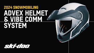 New 2024 Advex Helmet amp Vibe Communication System by SkiDoo [upl. by Anayet]