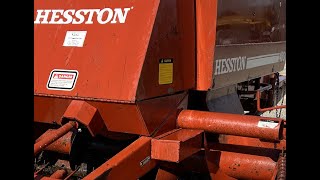 HESSTON 4600 KNOTTER BAR REMOVAL [upl. by Soilissav]