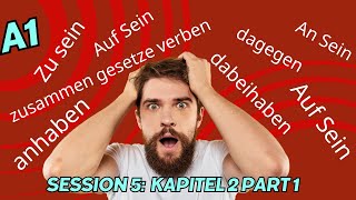 الحصة الخامسة A1 Kapitel 2 part 1 Spektrum الافعال وتغييرها طبقا لملحقاتها zusammen gesetze verben [upl. by Reinhard]