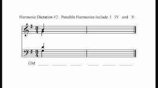 Harmonic Dictation 2 Easy [upl. by Jerome88]