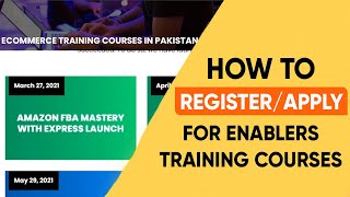 How to registerapply for Enablers Training Courses [upl. by Hannaj942]