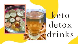 Keto Recipes  Keto Detox Water  Jeera Water  Lemon cucumber Aubergine water [upl. by Toth]