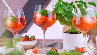 Sommer Gin Tonic mit Erdbeeren [upl. by Tiduj]