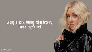 Christina Aguilera  Loyal Brave True Lyrics [upl. by Hesta]