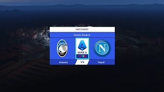 Atalanta vs Napoli  Gewiss Stadium  202324 Serie A  PES 2021 [upl. by Kearney61]