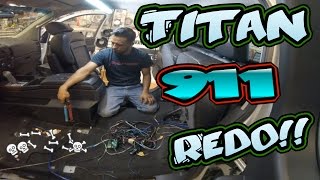 Nissan Titan car stereo installation 911 redo [upl. by Yer]