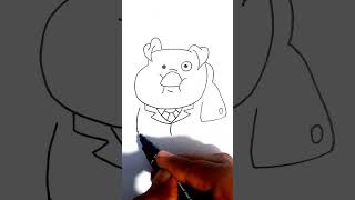 Waddles from Gravity Falls Drawing ArtChallenge [upl. by Titania]