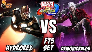 MVCI FT5 Set  Hydrorex VS DemonicBulge [upl. by Ariaek224]