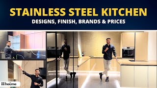 Stainless Steel Kitchen 2024 Pros amp Cons Price Brands I Modular Kitchen I luxury kitchen design [upl. by Brazee213]