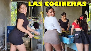 LAS COCINERAS DE EL SALVADOR SV  Lizz Sandoval y Nereida Reyes Están Muy Hermosas [upl. by Mussman]