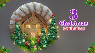 3 Economical Christmas decoration idea with Plastic Bottle DIY low Budget Christmas craft idea🎄116 [upl. by Celtic]