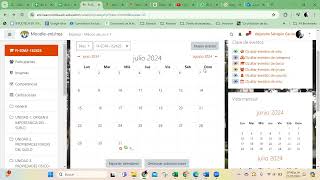 Calendario de actividades en Moodle [upl. by Tarkany]