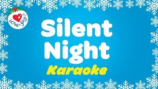 Silent Night Christmas Carol  Karaoke Instrumental Music with Lyrics [upl. by Whitehurst]