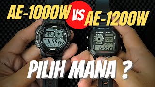 10 Poin Perbandingan Casio AE1000W VS AE1200W  Pilih Mana   Comparison Casio Royale [upl. by Ankney]