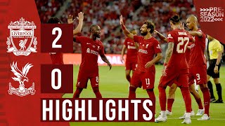 HIGHLIGHTS Liverpool 20 Crystal Palace  Henderson amp Salah score in Singapore [upl. by Doig]