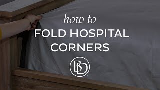 How to Fold Hospital Corners [upl. by Lizzy]