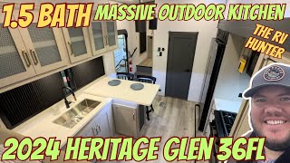 2024 Heritage Glen 36FL  RV with the Best Outdoor Kitchen Setup [upl. by Marne]