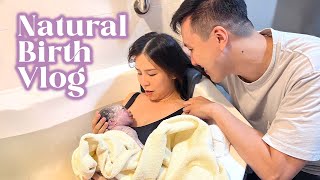 MY RAW amp REAL BIRTH VLOG  Positive Labour amp Delivery Water Birth natural amp unmedicated [upl. by Enner]