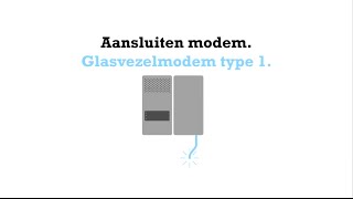 Aansluiten glasvezelmodem type 1 [upl. by Irtimd]