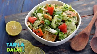 Fattoush  Lebanese Salad  by Tarla Dalal [upl. by Reeta]