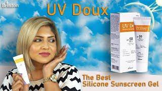 NEW UV Doux Sunscreen Gel with SPF 50 PA Review  uvdoux sunscreen justbarnaa coupon [upl. by Nywrad658]