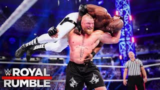 Brock Lesnar vs Bobby Lashley  WWE Champion  Royal Rumble 2022 Highlight HD [upl. by Ysor]