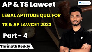 Legal Aptitude Quiz for TS and AP Lawcet 2023  Part 4  Thrinath Reddy [upl. by Prober697]