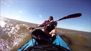 Wind 20 knots aboard an Ocean Kayak Manta and Scupper Pro TW [upl. by Ytirev537]